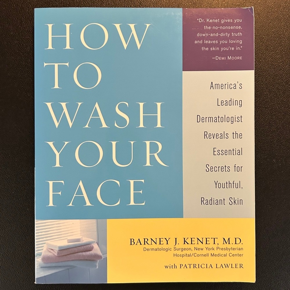 Fireside How To Wash Your Face Book Unisex OS Blue Excellent Skincare Guide